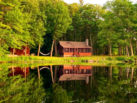 airbnb in woods|lakefront cabin rentals.